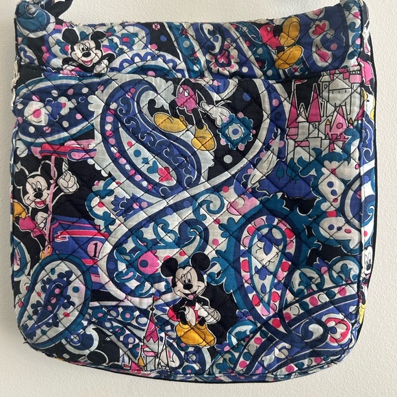 Disney Parks Vera Bradley Mickey Mouse Whimsical Paisley Triple Zip Hipster - Picture 2 of 7